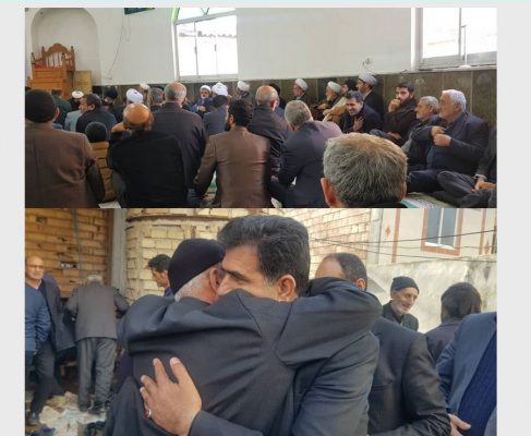 حضوردکتر بابایی کارنامی در مراسم سوم شهید محسن طاهری