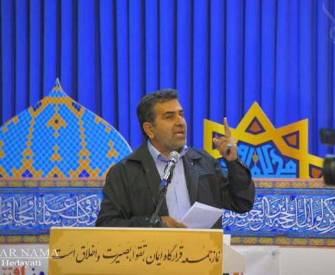 سخنرانی پیش از خطبه دکتر بابایی کارنامی در نماز جمعه شهرستان ساری