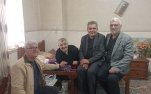 عیادت دکتر بابایی کارنامی از حاج رمضانعلی وفایی نژاد بادله