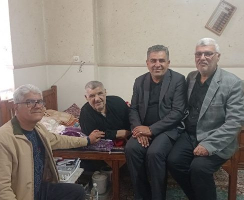 عیادت دکتر بابایی کارنامی از حاج رمضانعلی وفایی نژاد بادله