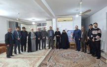 دیدار دکتر بابایی کارنامی و نماینده رئیس مجلس با خانواده شهدای جنگ تحمیلی رمضان در میاندورود