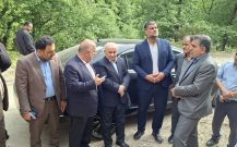 بازديد دکتر بابایی کارنامی و استاندار مازندران از معدن در باباکلا بخش چهاردانگه ساری