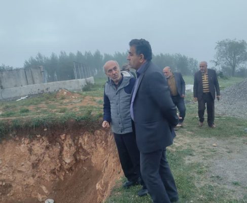 بازدید دکتر بابایی کارنامی از پروژه آبرسانی روستای پرکوه