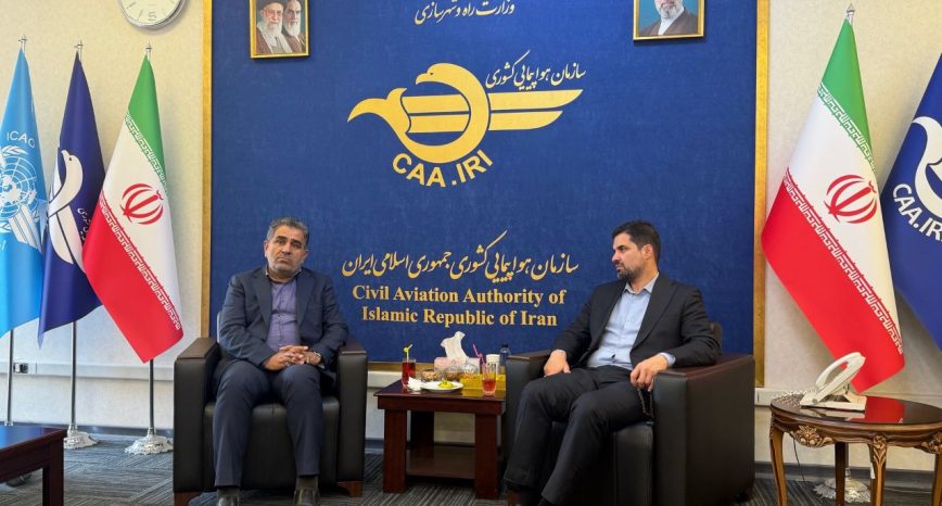 دیدار دکتر بابایی کارنامی با رئیس سازمان هواپیمایی کشور
